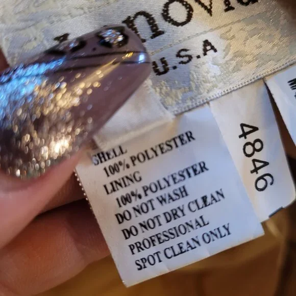 Lenovia Strapless Gold Ruched Gown size XL - Picture 8 of 9